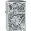 Produktbild: Zippo Bass Fishing Emblem Benzinfeuerzeug | Messing | Windfest