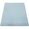 Produktbild: Paco Home Hochflorteppich, Türkis, Textil, Rechteckig, 100x200 cm, strapazierfähig, für Fußbodenheizung geeignet, Teppiche & Böden, Teppiche, Hochflorteppiche & Shaggys