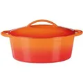 Produktbild: GSW Gusseisen Schmortopf/Bräter (Bräter, Orange, 33x25cm)