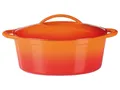 Produktbild: GSW Gusseisen Schmortopf/Bräter (Bräter, orange, 33x25cm) - B-Ware neuwertig