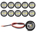 Produktbild: Guuzi 10er Pack Wasserdichte LED-Leuchten, LED-Unterwasserbeleuchtung, Utility-LED-Innenbeleuchtung Navigationslichter 12V(Weiß)