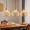 Produktbild: Euluna Barrel Hängeleuchte Deckenlampe Pendelleuchte Lampe E27 Holzschirm H516