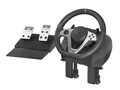 Produktbild: Genesis Seaborg 400 Racing Wheel mit Pedalen – 900°/270° Lenkrad PC PS4 PS5 Xbox Series X/S Switch, Force Feedback, Vibration, Schaltwippen, H-Shifter-kompatibel