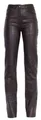 Produktbild: RICANO 9809, Damen Lederhose - 5-Pocket Stil - (Slim Fit/High Waist) echtes Lamm Leder (Braun, L)