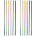 Produktbild: GRÄWE Edelstahl Trinkhalme 12er Set Regenbogen Gerade