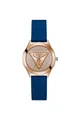 Produktbild: Guess Damen Glitz Plaque Silikonarmband Uhr GW0745L4