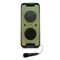 Produktbild: MEDION PX-1 Plus Partybox (Akku, mit Mikrofon, tragbarer Bluetooth Lautsprecher groß, Musikbox, Verschiedene Lichteffekte, Partylautsprecher mit Karaoke, 2 x Mikrofonanschluss, AUX, USB)