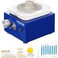 Produktbild: VEVOR Töpferscheibe Keramik Rad Maschine 30 W, Blau Elektrische Töpferscheibe Maschine 10 cm 300 U/min Töpferscheibenmaschine, Formmaschine mit Schürze, Geeignet für Anfänger, Enthusiasten usw.