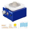 Produktbild: VEVOR Elektrische Töpferscheibe Keramik Rad Maschine 30W 2 Drehscheiben 10cm