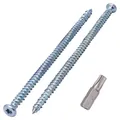 Produktbild: 20 Stück Verzinkte 7,5 x 152 mm Betonschrauben, Senkkopf, Mauerwerk Schrauben...