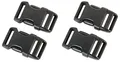 Produktbild: AceCamp Duraflex Einsteckschnalle in 20mm, 25mm, 38mm, 50mm, schwarz, Kunststoff, Klickverschluss, Clipverschluss, Ersatzschnalle - 4 Stück (Doppelpack) - 20 mm
