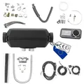 Produktbild: Autoterm Air 2D 2KW 12V Diesel Standheizung Luftheizung Lufterhitzer mit LED - Bedienteil Comfort Control und leiser Kraftstoffpumpe für Wohnmobil Campervan Auto KFZ PKW LKW Boot