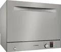Produktbild: Bosch SKS2ITI00E, Serie 2, Freistehender Kompakt-Geschirrspüler 55 cm, Besteckkorb, Mini Spülmaschine, schneller sauberes Geschirr, Extra Trocknen, Schonende Glasreinigung, Automatikprogramme, Silber