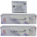 Produktbild: Wella Illumina 2 x 60 ml 10/81 hell lichtblond perl asch Set