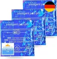 Produktbild: 3 Stück - Kühlpads & Kühlpacks - Kalt Warm Kompressen Gel Kühl kissen blau, 16x16 cm - Kühlakku Coolpack - wiederverwendbar - MADE IN GERMANY