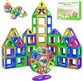 Produktbild: Magnetische Kachel-Bausteine Spielzeug – STEM Pädagogische Magnetblöcke für Kinder, Kreatives Vorschul-Lernen Sensorik Montessori Magnetspielzeug für Jungen & Mädchen ab 3 Jahren – 94 Stück