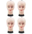 Produktbild: 4er Pack Schaufensterkopf Perückenkopf Damen Dekokopf Mannequin Perückenständer