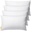 Produktbild: Gentle North Microfaserkissen 4er Set Kissen Basic - in vielen Größen - hoher Komfort, Füllung: 100% Polyester, Seitschläfer, Seitenschläfer, Rückenschläfer, Basic, 4-tlg., Reißverschluss für Füllung - individuell anpassbar - waschbar weiß 30 cm x 50 cm