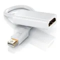 Produktbild: Primewire Audio- & Video-Adapter Mini DisplayPort zu HDMI, 10 cm, Ultra HD 4k MiniDP zu HDMI Buchse Monitor Konverter / Adapterkabel