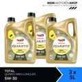 Produktbild: Total Quartz Ineo Longlife 5W-30 API SP VW MB Motoröl 3x5 Liter = 15 Liter