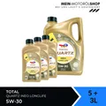 Produktbild: Total Quartz Ineo Longlife 5W-30 API SP VW MB Motoröl 5+3 Liter = 8 Liter