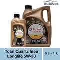 Produktbild: Total Quartz Ineo Longlife 5W-30 5 + 1 Liter Motoröl VW 504 00  507 00 BMW LL-04