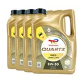 Produktbild: TOTAL Quartz Ineo Longlife SAE 5W-30 Motorenöl MB 229.51, BMW LL-04, 4x5 Liter
