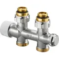 Produktbild: Oventrop - Multiblock T Anschlussarmatur 1/2' Außengewinde X 3/4' Außengewinde, Zweirohr, Messing, Durchgangsausführung