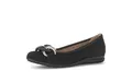 Produktbild: Gabor Damen Klassische Ballerinas, Frauen Ballerinas,verspielt,Leder-Ware,chic,Trend-bewusst,praktisch,Arbeit,schwarz(Uni+asilb),36 EU / 3.5 UK