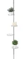 Produktbild: Teleskop Blumenregal mit 4 Ablagen - Blumentreppe Blumen Ranke Blumentopf Halter