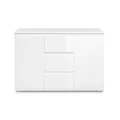 Produktbild: Calicosy Buffet 2 Portes 3 Tiroirs Blanc L120 cm - Pretoria