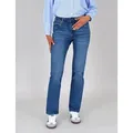 Produktbild: ESRA Straight-Jeans Stretch-Jeans Damen High Waist Jeans Straight Leg Hose Regular G3 Straight Fit Jeans Damen High Waist Gerade Schnitt Jeans bis Übergröße blau 36