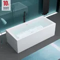 Produktbild: Freistehende Badewanne Rechteck Acryl Wanne Standbadwanne 180x80 V509OA
