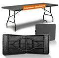 Produktbild: NewHabitat Gartentisch Buffettisch klappbar I Gartentisch klappbar Polyrattan, Klappbar