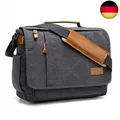 Produktbild: Estarer Umhängetasche/Laptoptasche 15.6 Zoll für Arbeit Uni aus Canvas Grau