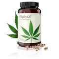 Produktbild: Elpixol® Hanföl Kapseln - Cannabisöl Kapseln hochdosiert mit Omega 3-6-9 (60 Stück) - 100% Hanfsamenöl Nativ und Kaltgepresst - 500mg veganes Cannabis Öl pro Kapsel - Laborgeprüft & Natürlich