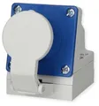 Produktbild: Jäger Wandgeräte-Stecker mit Klappdeckel, blau