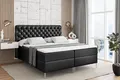 Produktbild: ALTDECOR  Boxspringbett mit Silber Füßen, Matratze und Lattenrost, Boxbett, Topper, Polsterbett mit Bettkasten, Bett mit Stauraum H3-Matratze, Doppelbett - BOXI8-FS- 200x200 - Schwarz Kunstleder