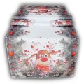 Produktbild: texpot Tischdecke Tischläufer Elch mit roter Nase Tischdecke Weihnachten (1-tlg) bunt rechteckig | 40 cm x 140 cm