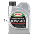 Produktbild: Meguin Motorenoel Syntech Premium SAE 10W-40 5x 1 Liter Flasche / 5 Liter