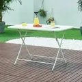 Produktbild: Klapptisch Sande Stahl 110x70x71 cm Weiß