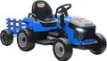 Produktbild: AIYAPLAY Elektrischer Kinder Traktor mit Anhänger, Aufsitztraktor mit Fernbedienung, 2 Motor, 3-Gang Kinder Elektroauto mit Musik, Hupe, Startgeräusch, Sanft Start, 3-5km/h, für 3-8 Jahre, Blau