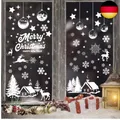 Produktbild: Fensterbilder Weihnachten,Schneeflocken Fensterdeko Selbstklebend 9 Blätter