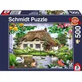 Produktbild: Schmidt Spiele Romantisches Landhaus, Standard Puzzle, Erwachsenenpuzzle, 500 Teile, 58974
