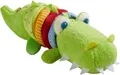 Produktbild: HABA 304759 - Ratterfigur Kroko, Baby-Spielzeug aus Stoff mit Rattermotor, Babys