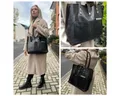 Produktbild: Corno d´Oro Schultertasche Damen Leder Groß Handmade Shopper braun, mit breitem verstellbarem Schultergurt, Vintage Leder