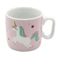 Produktbild: Kinder-Becher/Tasse mit Henkel/Einhorn/Spruch - Meine Glitzerwelt/H/Ø ca. 6,8 x 7,4 cm, Fassungsvermögen 150 ml, Porzellan