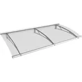 Produktbild: Pultvordach L Edelstahl/Klar 17 cm x 190 cm x 95 cm