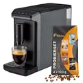 Produktbild: Tchibo Kaffeevollautomat Esperto mini, Grau - Kaffeeprobierset GRATIS