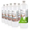 Produktbild: 6 x 1 kg BAYZID® SPA Chlor flüssig für Whirlpool & Planschbecken Reinigung